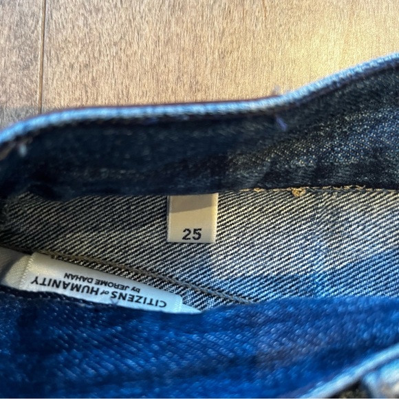 Citizens of Humanity Liya High Rise Classic Fit Crop Jeans DARK WASH - Picture 8 of 8